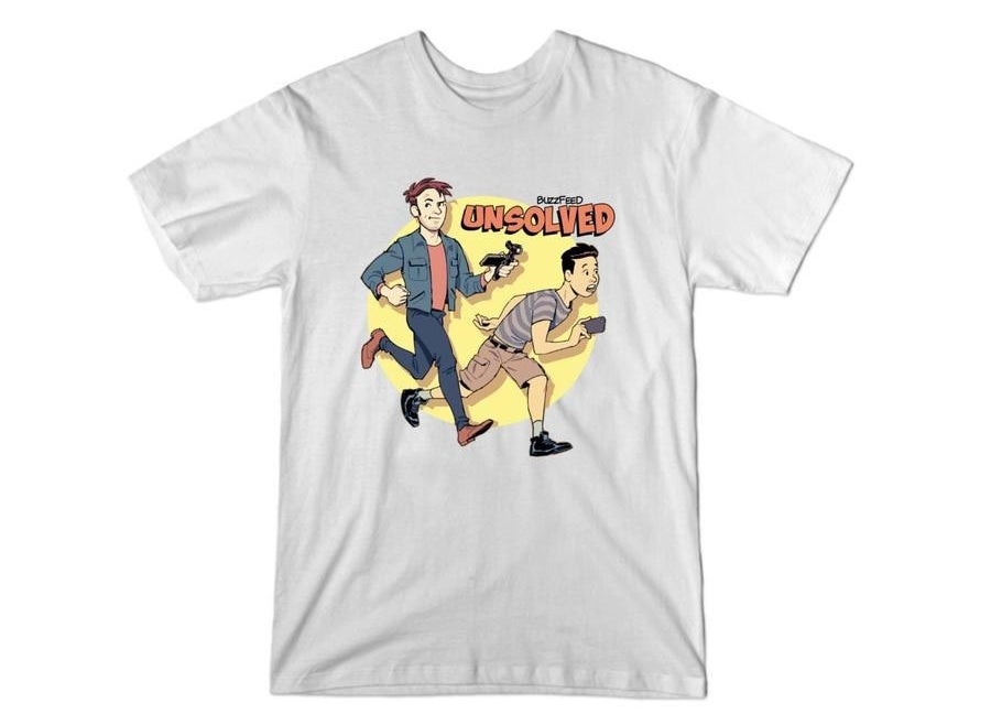 The T-shirt in the color White