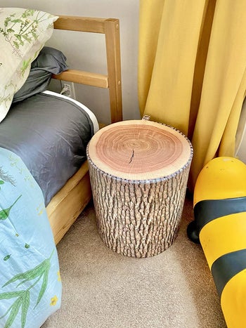 closeup of the stool to show how realistic it looks