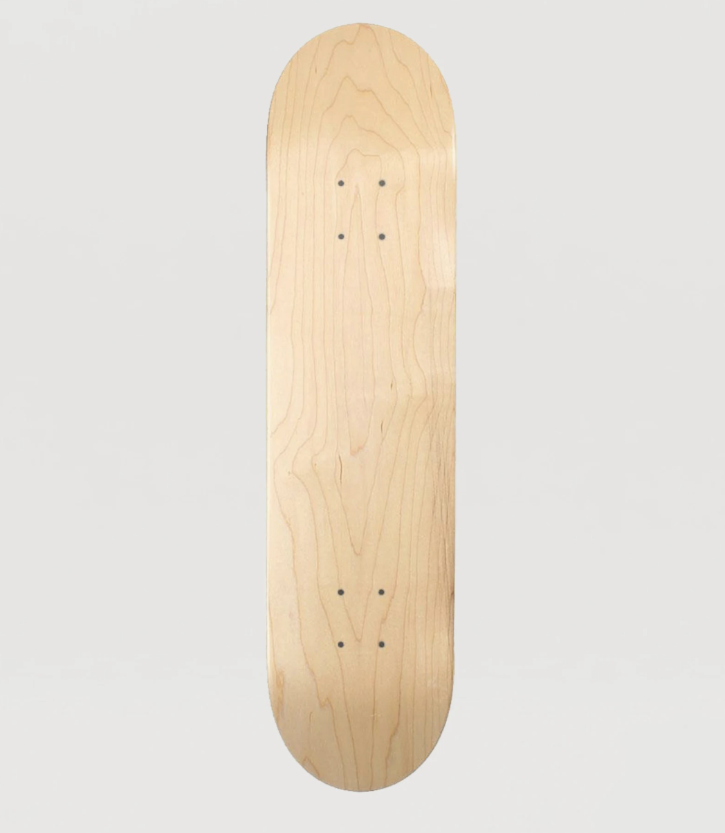 blank wood skateboard
