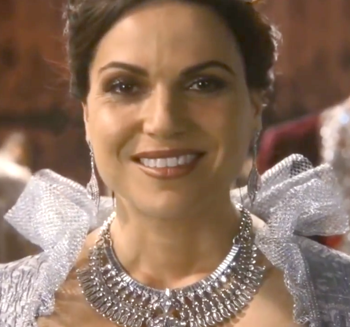 Regina smiling as she&#x27;s crowned