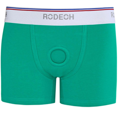 Green and white boxers with O-ring harness