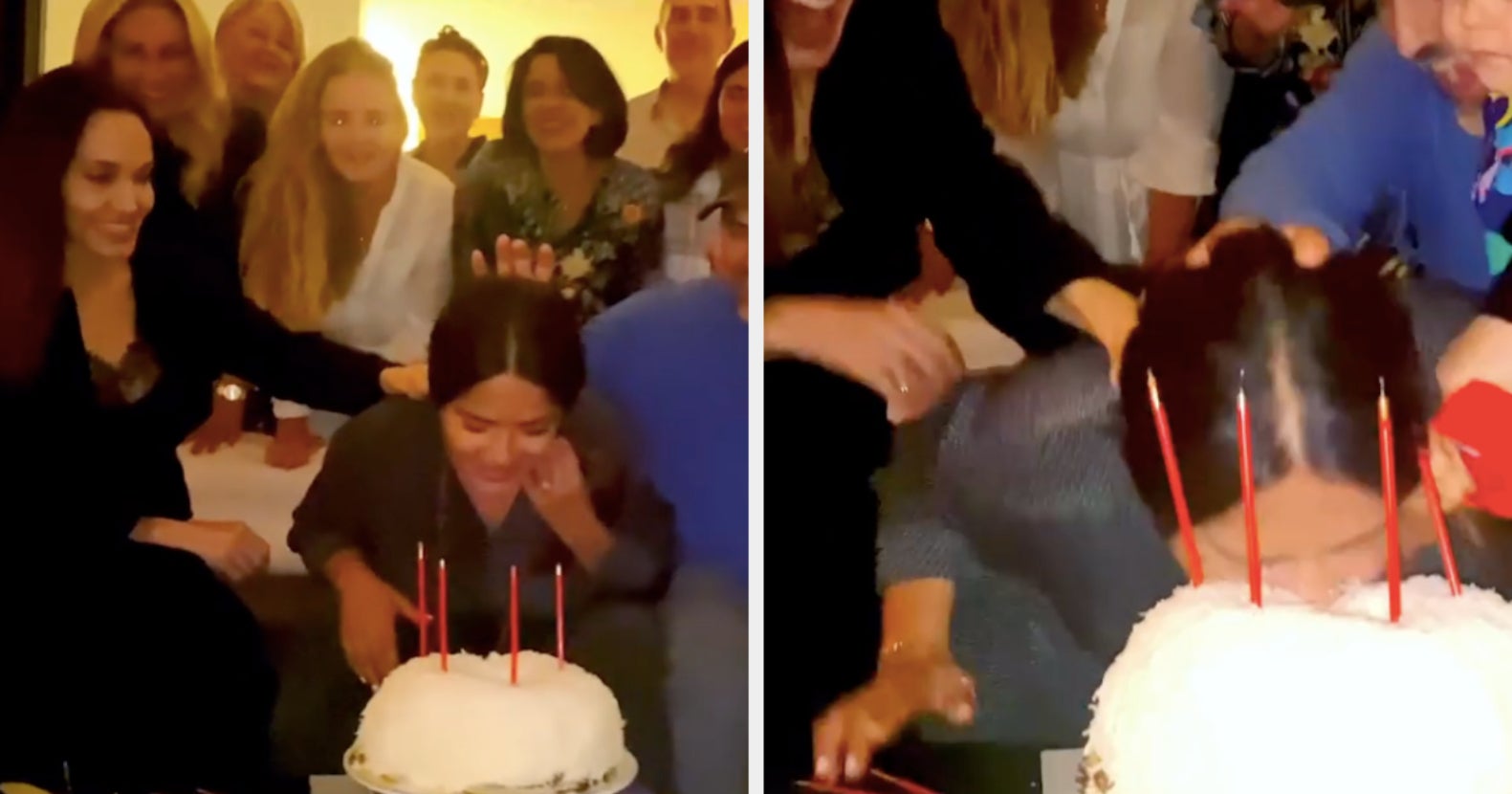 Video Du 55e Anniversaire De Salma Hayek Avec Angelina Jolie