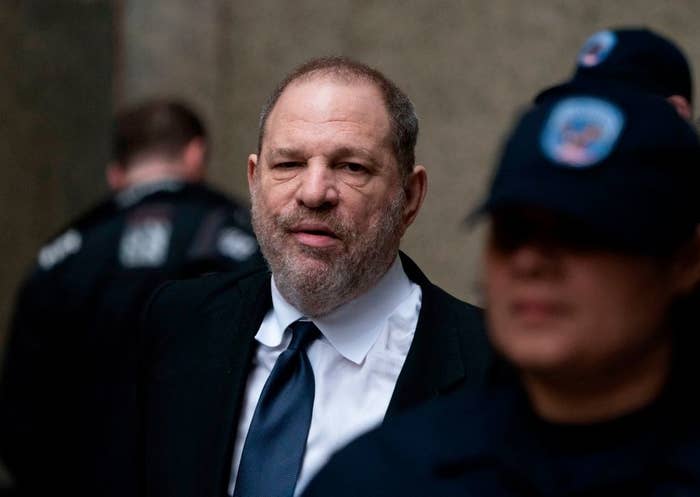 Harvey Weinstein in a suit