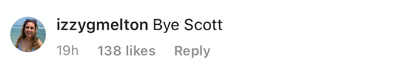 Message: Bye Scott