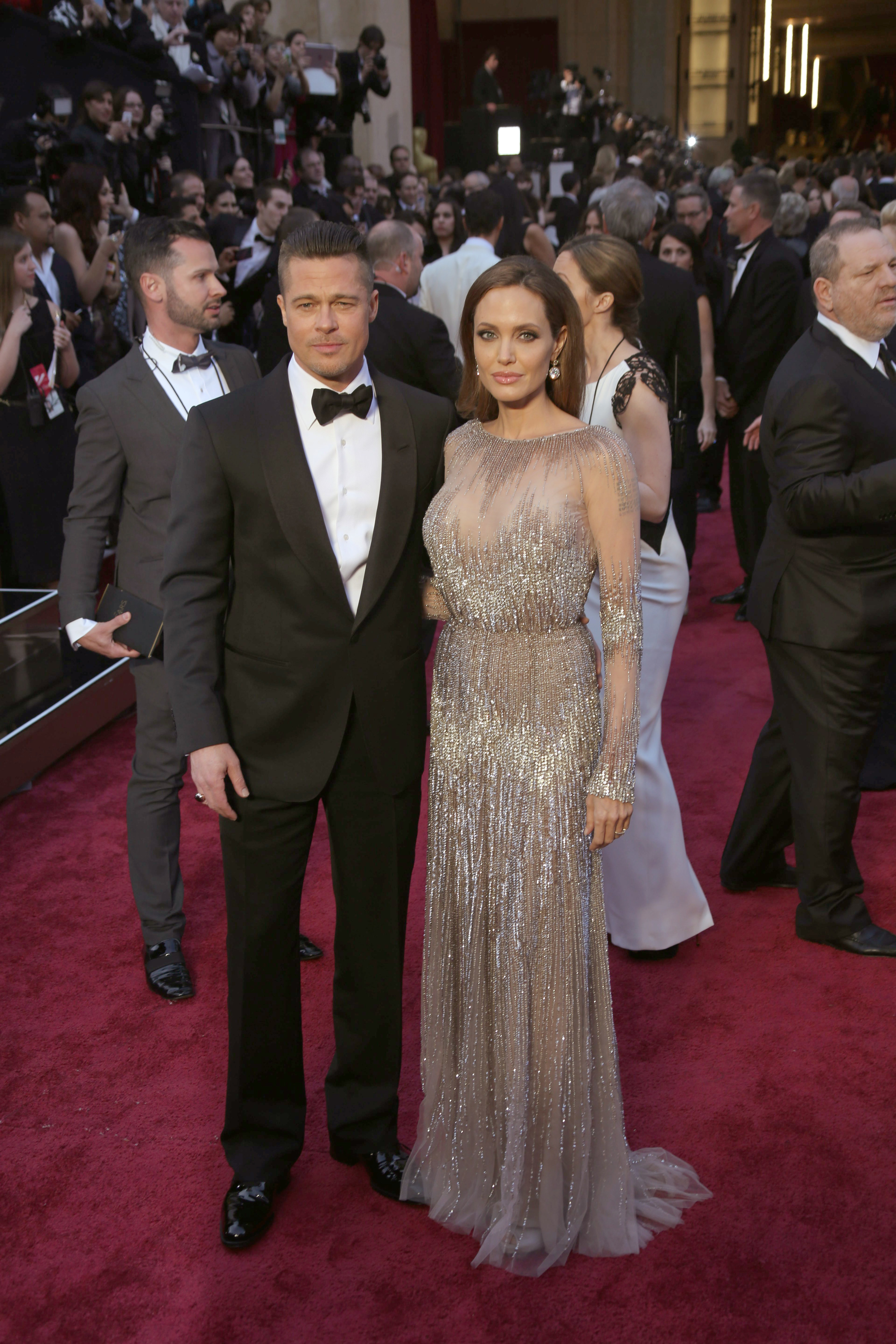 Brad and Angelina on the red carpet