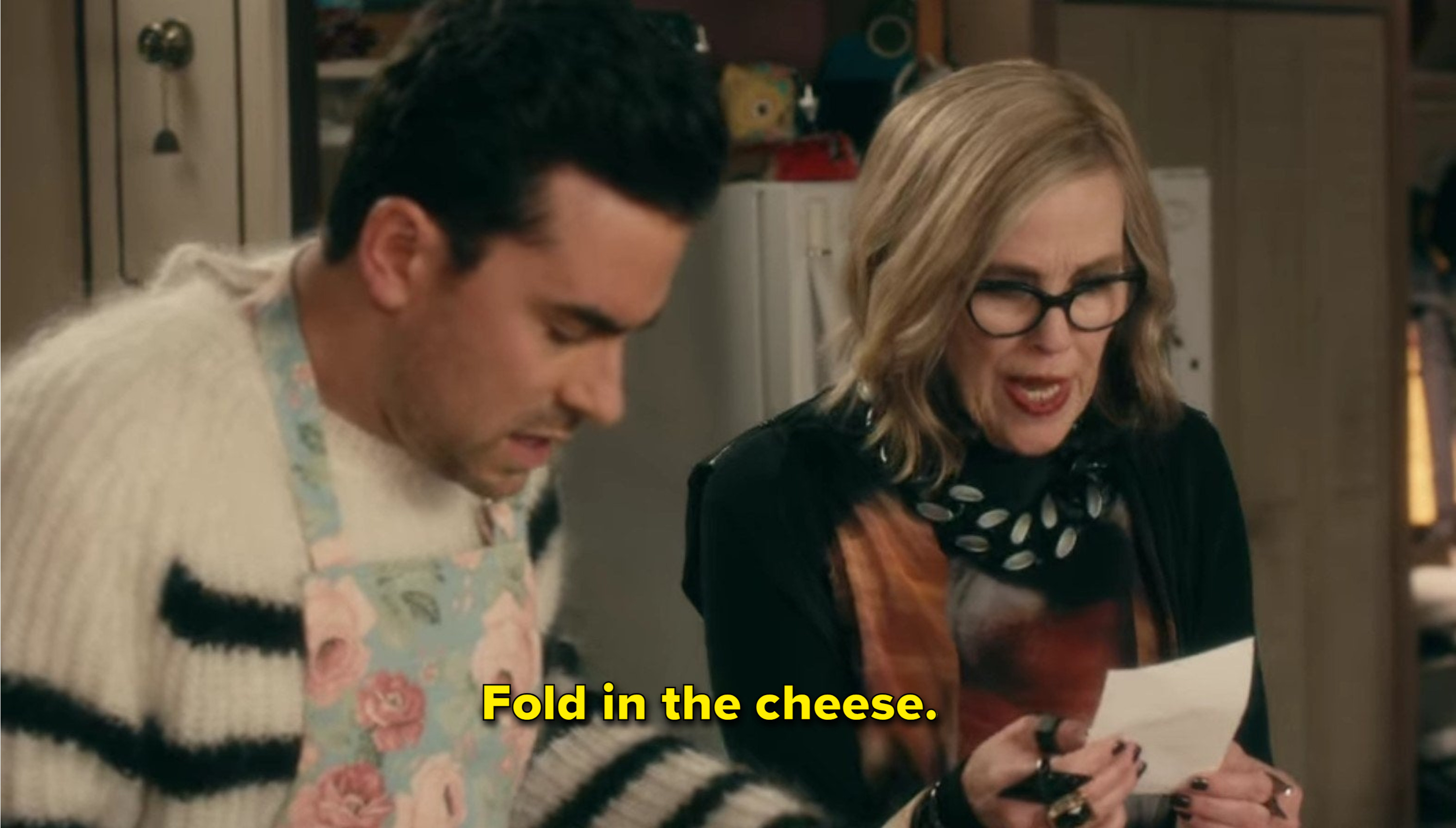 Moira says &quot;Fold in the cheese&quot;