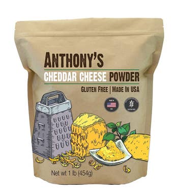 the bag of gluten-free, keto-friendly cheese
