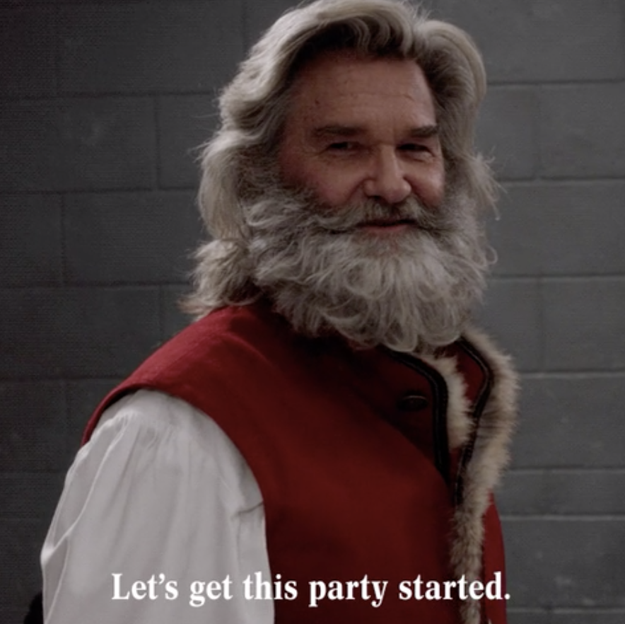 Russell in &quot;The Christmas Chronicles,&quot; saying: &quot;Let&#x27;s get this party started&quot;