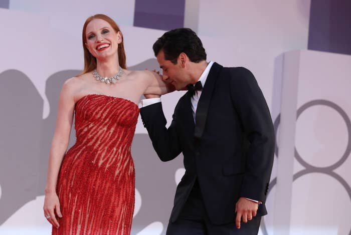 essica Chastain and Oscar Isaac