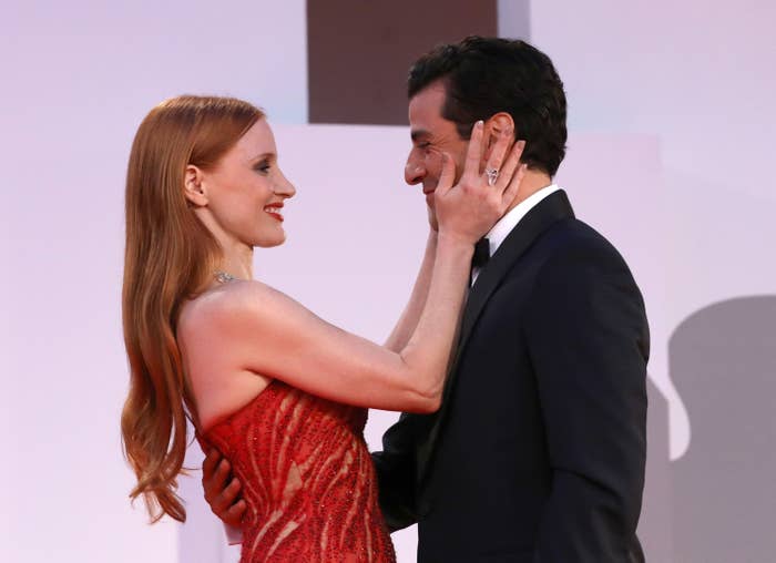 Jessica Chastain and Oscar Isaac