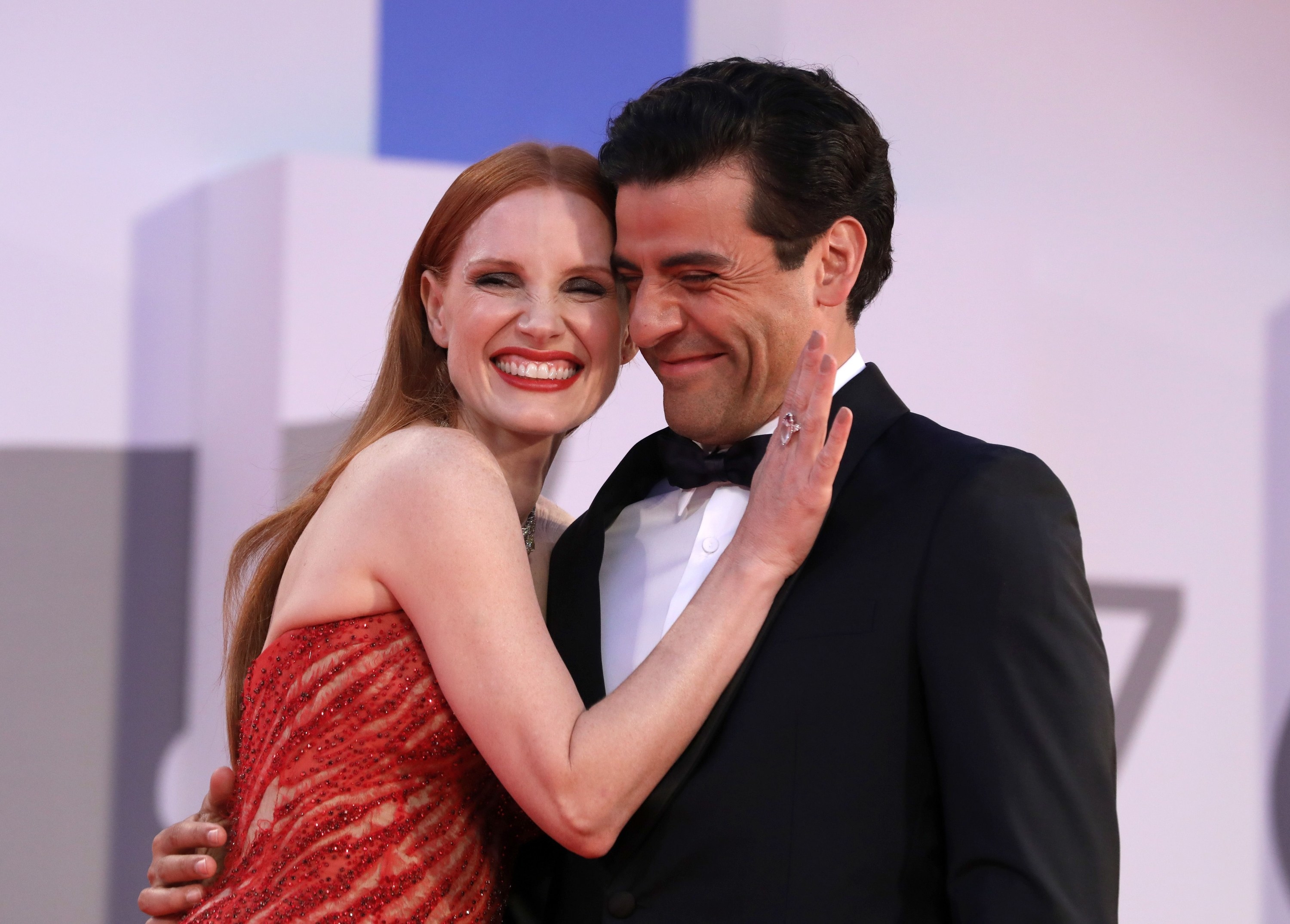 Jessica Chastain and Oscar Isaac