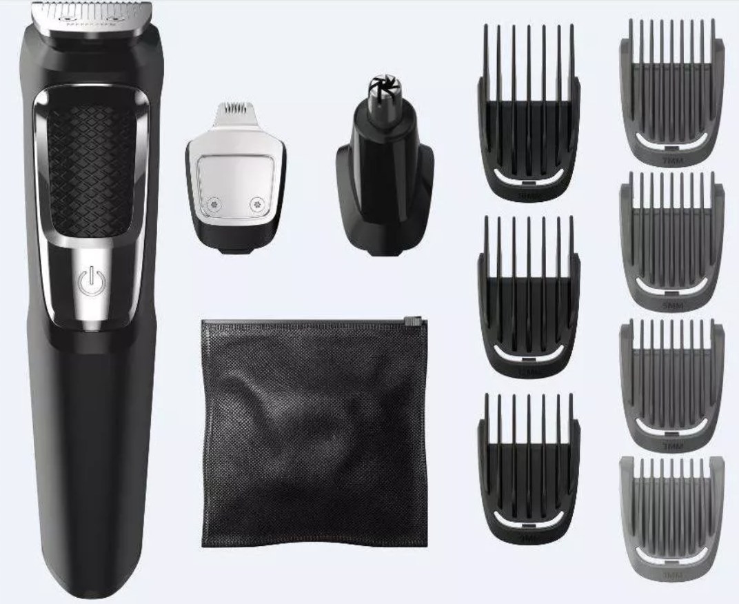 the grooming kit with its pieces