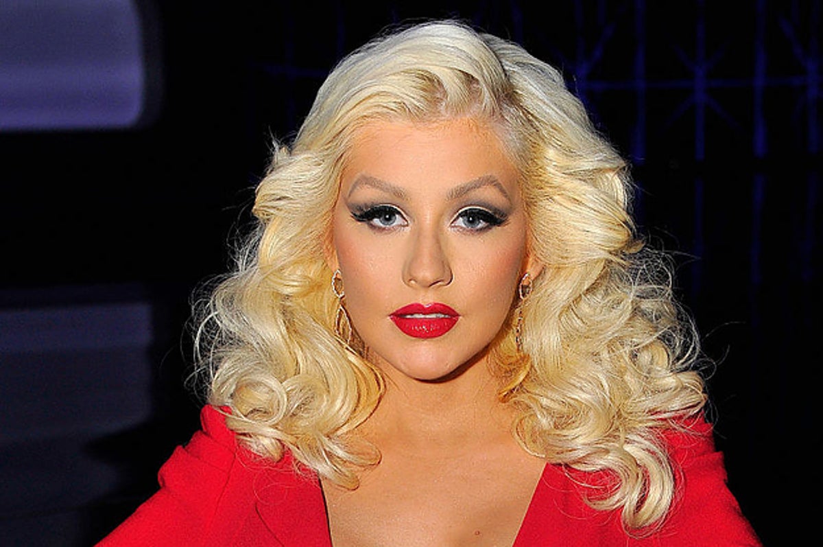 Christina Aguilera Poses Topless In Stripped Tribute