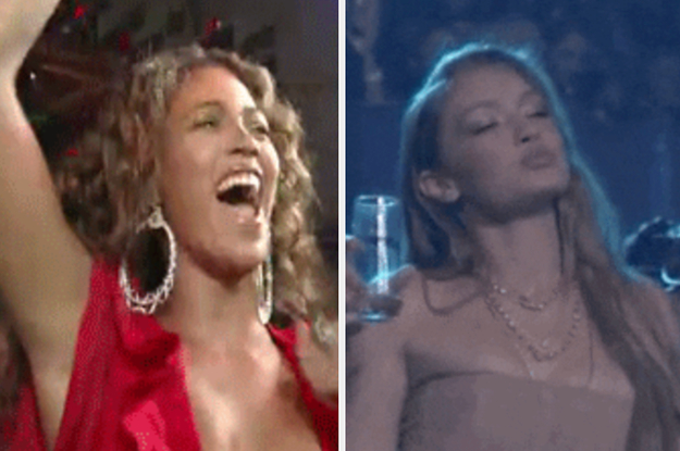 Beyonce and Gigi Hadid at the VMAs