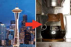 An arrow from Seattle to drip coffee