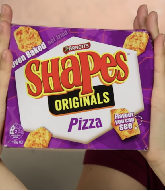 Pizza flavored shapes