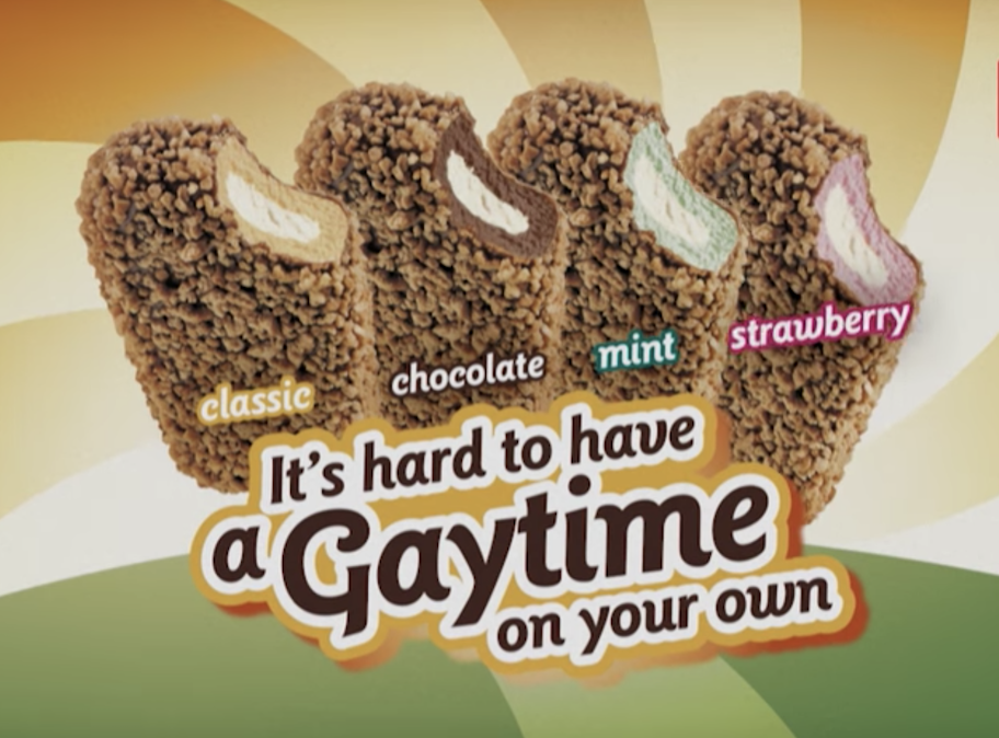A Golden Gaytime ad