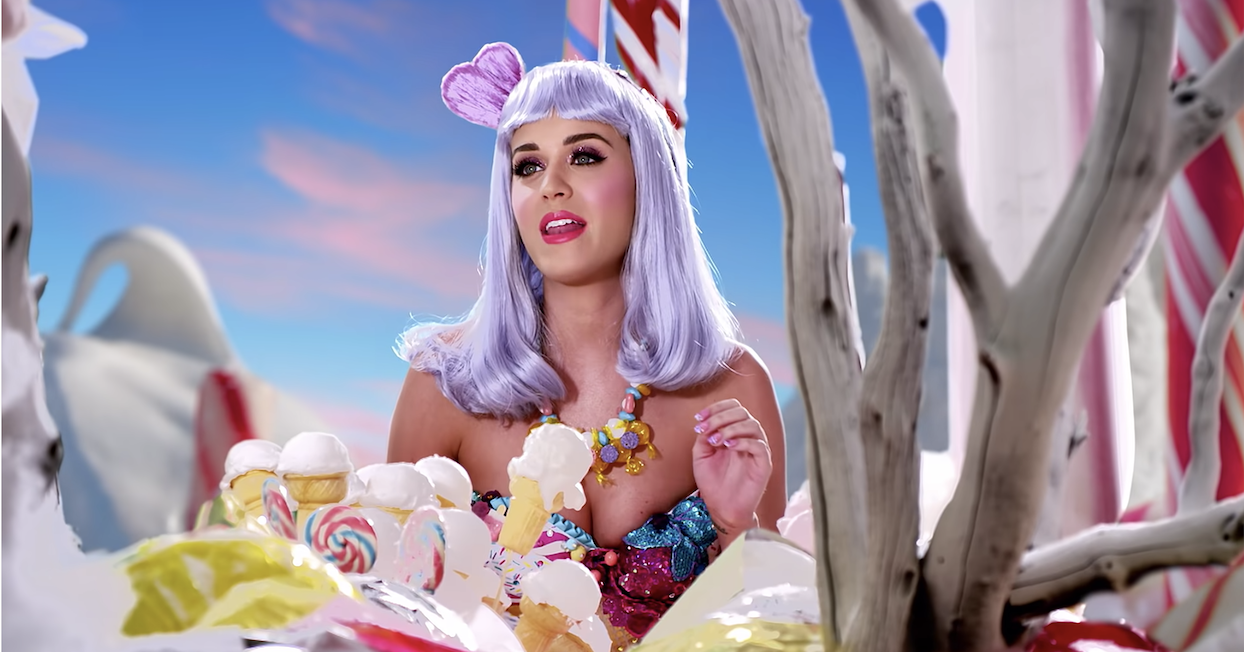 Katy Perry in the California Gurls music video