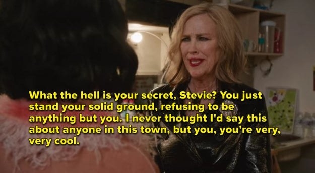 Moira tells Stevie that she&#x27;s very, very cool