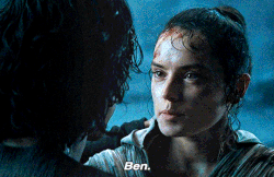 Rey saying &quot;ben&quot; and smiling