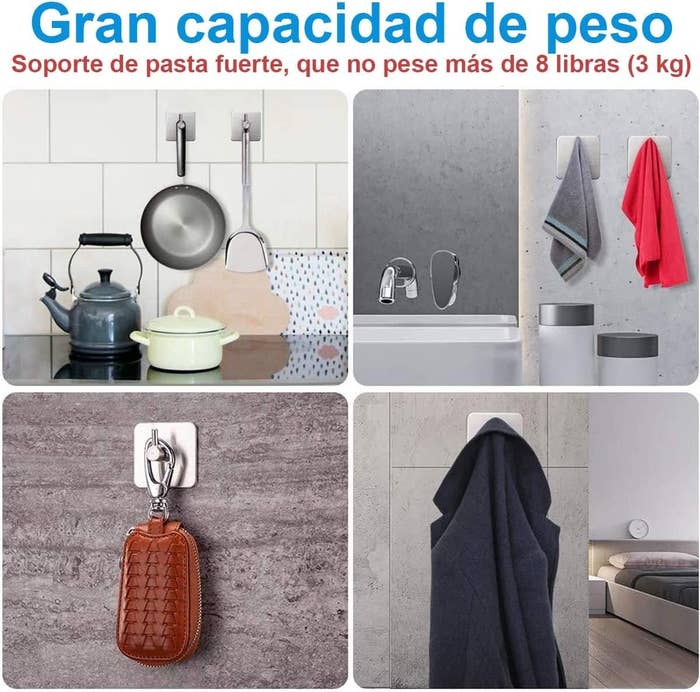 Ganchos adhesivos para colgar cosas