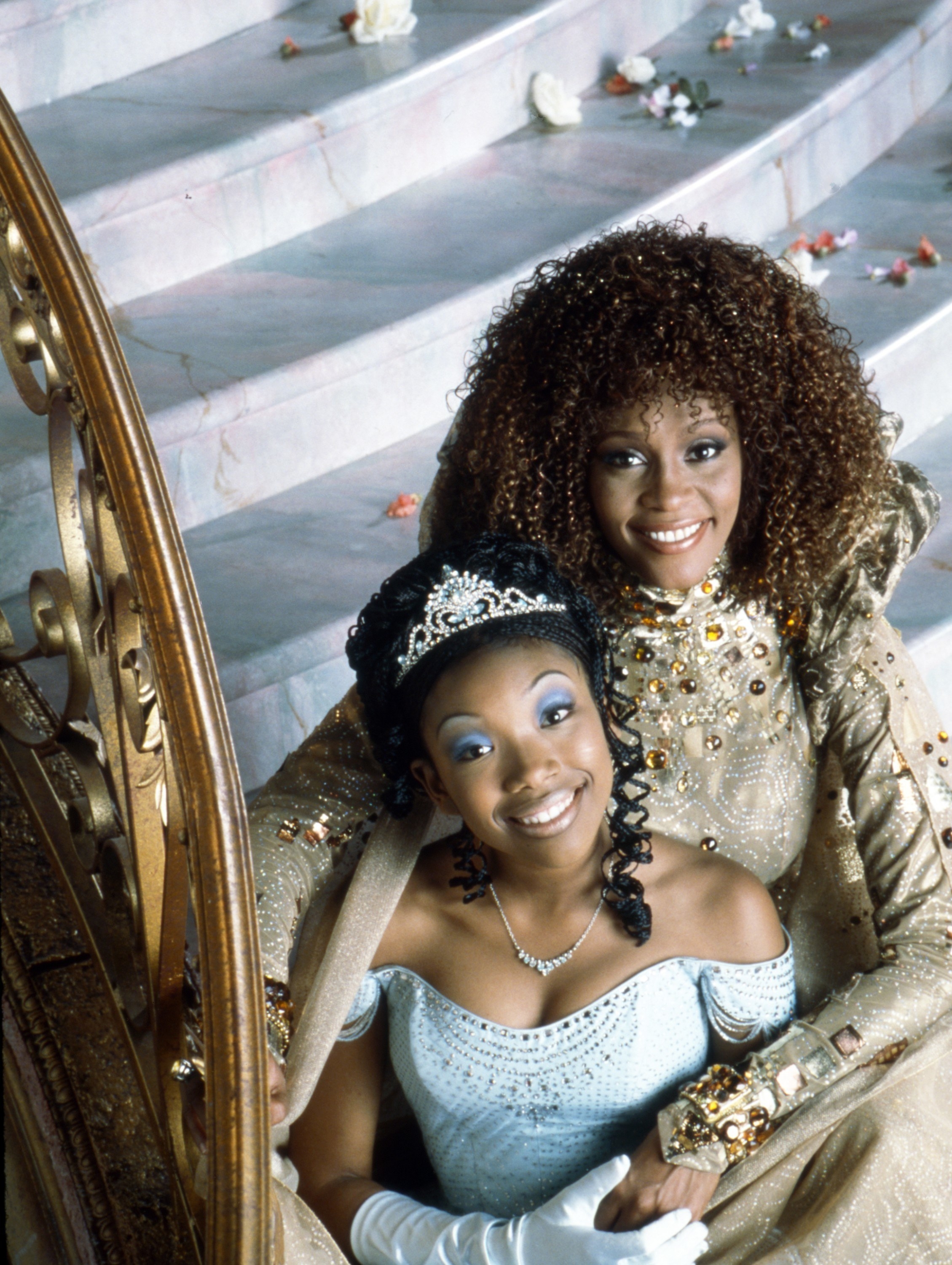 Brandy as Cinderella and Whitney Houston as her fairy godmother