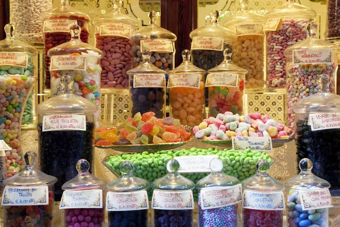 An Italian candy store.