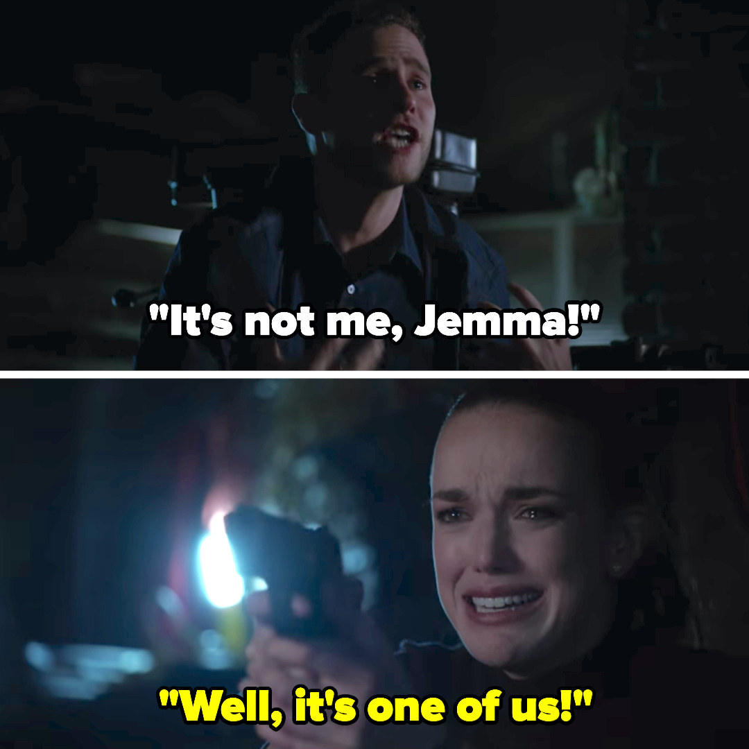 Fitz yells that it&#x27;s not him, but Jemma says it has to be one of them