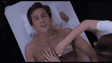 A GIF of Steve Carrell being waxed in &quot;40-year-old virgin&quot;