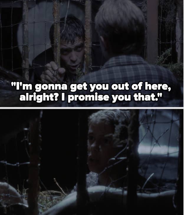 Doug tells the kid "I'm gonna get you out of here, alright? I promise you that"