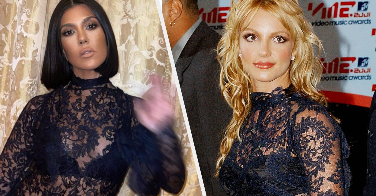Kourtney Kardashian Wore Britney Spears’ 2001 VMA Dress - Teazilla
