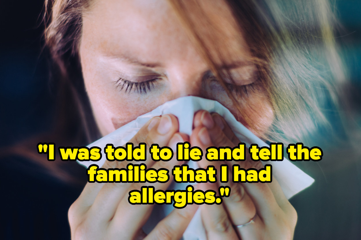 &quot;I was told to lie and tell the families that I had allergies&quot; over a woman blowing her nose