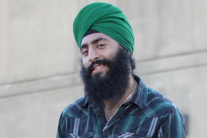 Navpreet smiling at the camera