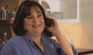 Ina Garten from The Barefoot Contessa holds a phone and says &quot;Yes!&quot;