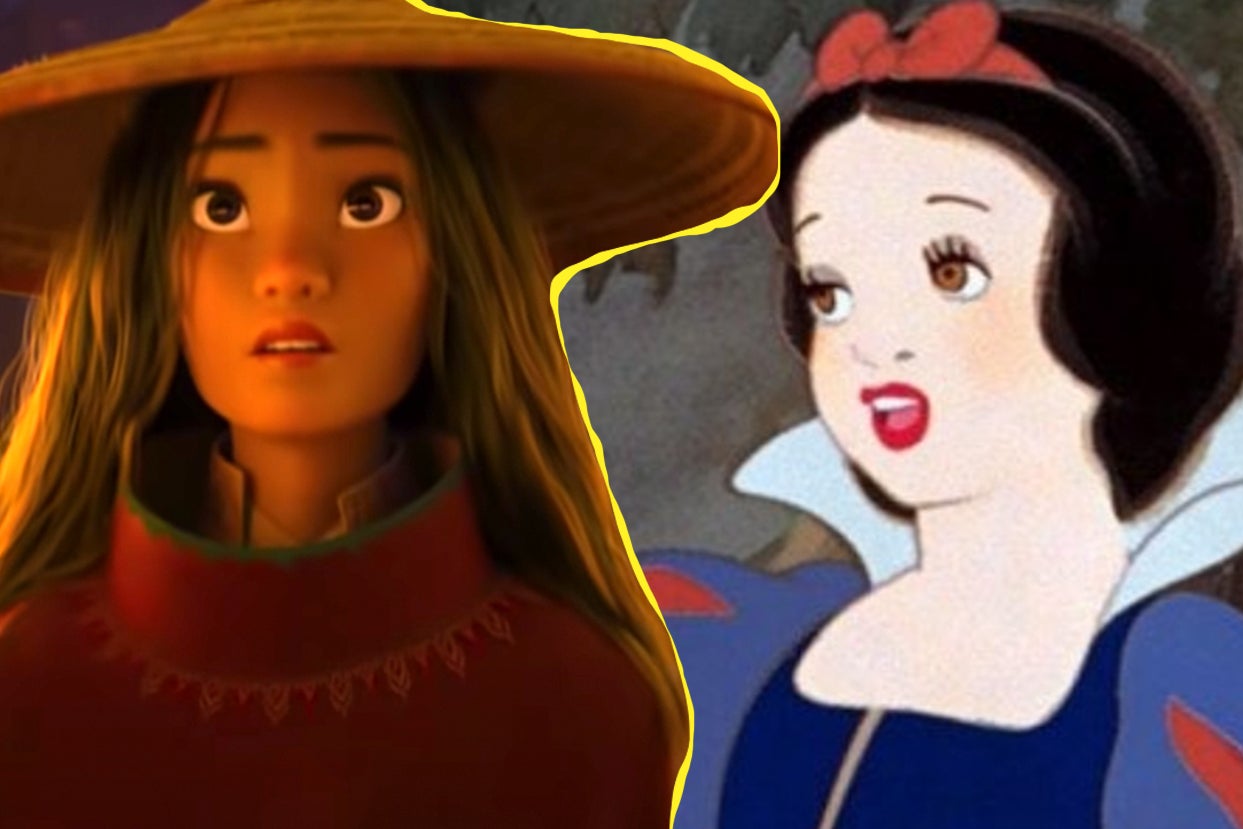 Raya next to Snow White