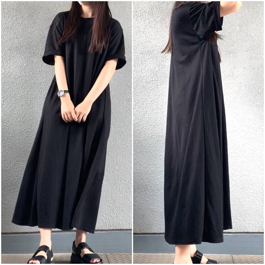 ダボっと感が可愛すぎる ニコアンドの 楽ちんワンピース この優秀さで3000円台はお得すぎ