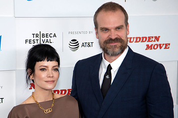 Lily Allen and David Harbour attend 'No Sudden Move'
