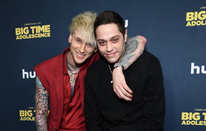 MGK and Pete on the red carpet for the premiere of Big Time Adolescence