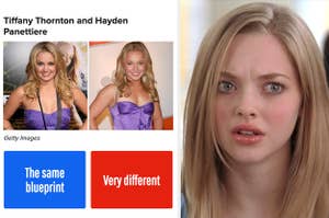 Confused girl looking at Tiffany Thornton and Hayden Panettiere