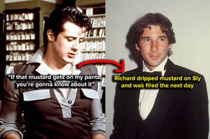 Sylvester Stallone had Richard Gere fired for dripping mustard on his pants