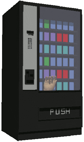 Computer generated image of ATM machine and hand stuck inside.