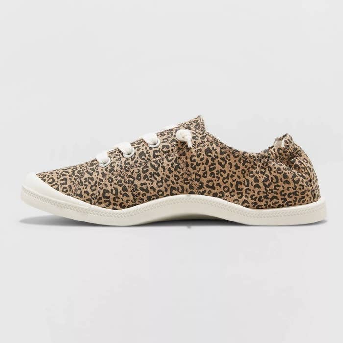 Leopard slip on sneaker