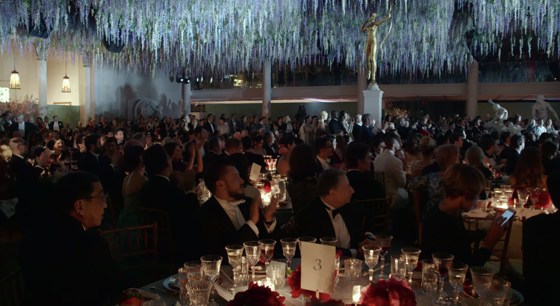 a panorama view of tables at the gala