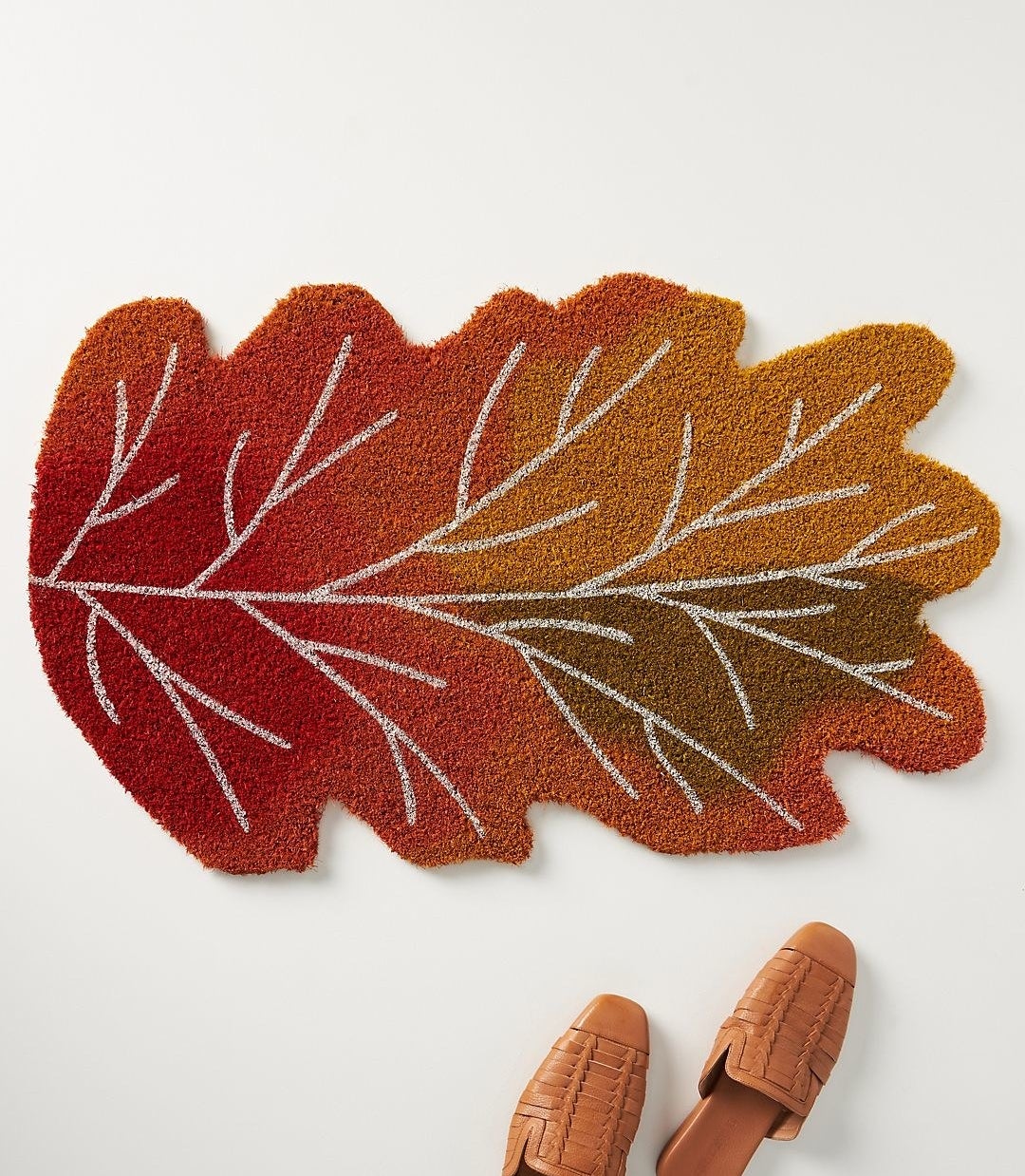 the leaf shaped mat