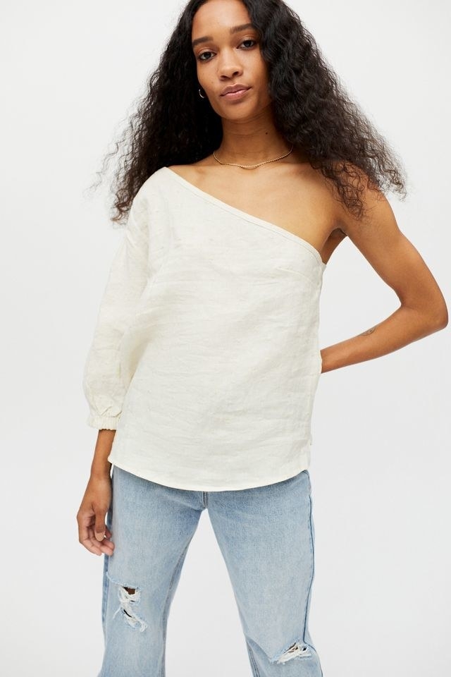 A model wearing the top