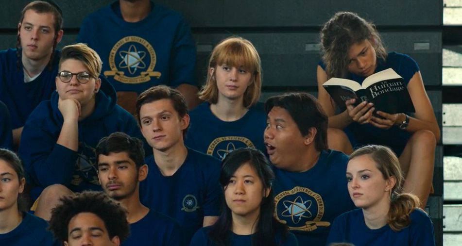 MJ reading the book in gym class