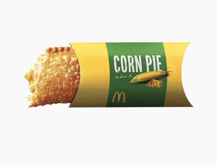 pie turnover with corn