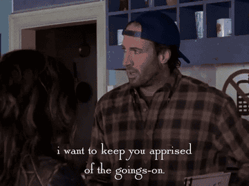 During a scene from &quot;Gilmore Girls,&quot; Luke Danes reminds Lorelai that he isn&#x27;t an investor in her inn; he just loaned her some money