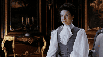 Claire Fraser from &quot;Outlander&quot; smiling