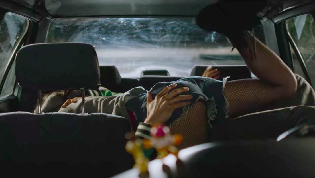 Sasha and Marcus making out in the back of a car in &quot;Always Be My Maybe&quot;